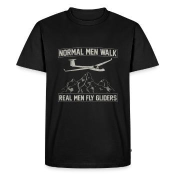 Glisse - T-shirt Premium bio Homme - noir - Devant - Nico (187cm)
