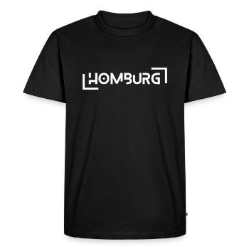 Hombourg - T-shirt Premium bio Homme - noir - Devant - Nico (187cm)