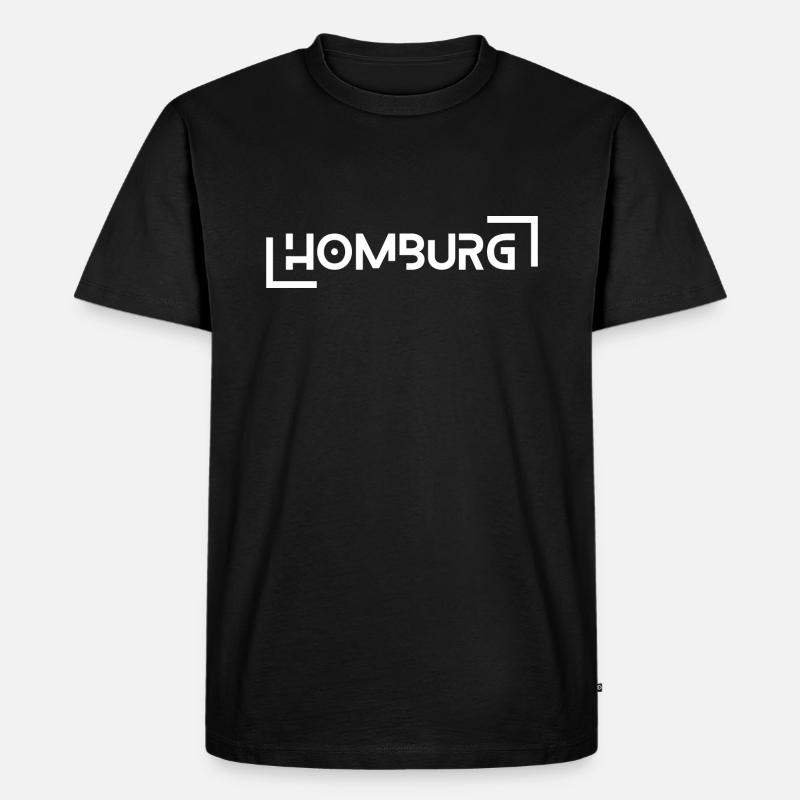 Homburg - Männer Premium Bio T-Shirt - Schwarz
