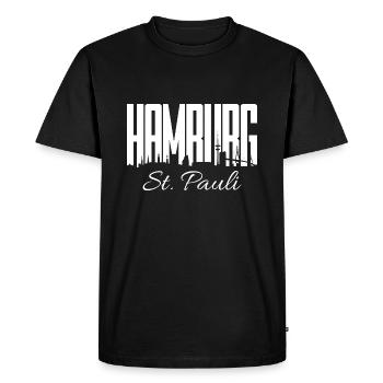 HAMBURG ST. PAULI - T-shirt Premium bio Homme - noir - Devant - Nico (187cm)