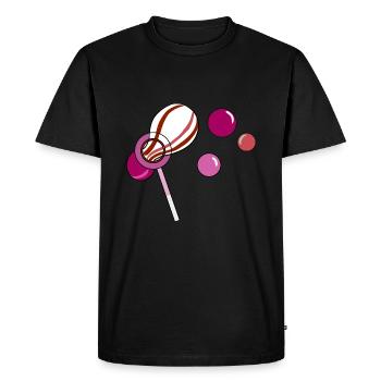 Bulles de savon lesbienne Cadeau lesbien - T-shirt Premium bio Homme - noir - Devant - Nico (187cm)