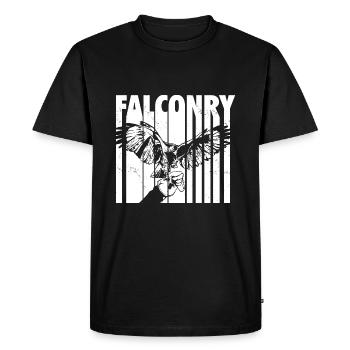 Fauconnier - T-shirt Premium bio Homme - noir - Devant - Nico (187cm)