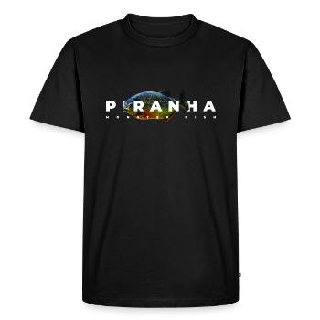 Red Belly Piranha Monster Fish Keeper - Men's Premium Organic T-Shirt - black - Front - Nico (187cm)