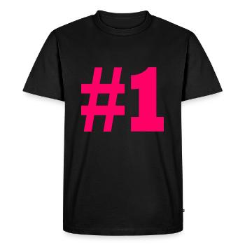 #1 - T-shirt Premium bio Homme - noir - Devant - Nico (187cm)