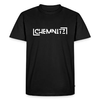 Chemnitz - Men's Premium Organic T-Shirt - black - Front - Nico (187cm)