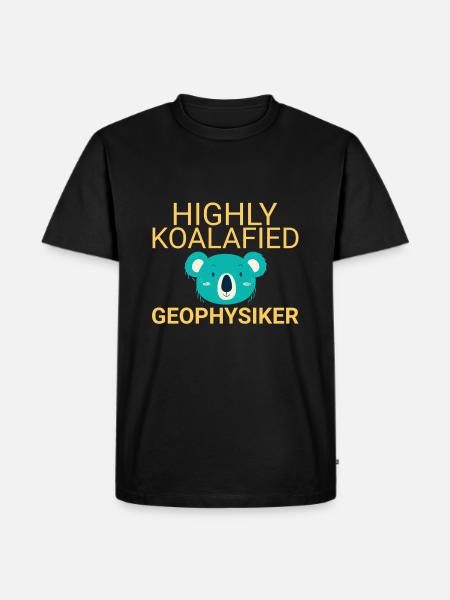 Geophysicist Koalafied Geophysics - Men's Premium Organic T-Shirt - black