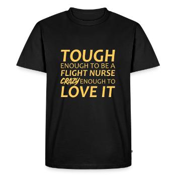 Flight Nurse Crazy Air Rescue - Men's Premium Organic T-Shirt - black - Front - Nico (187cm)