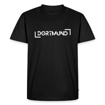 Dortmund - Men's Premium Organic T-Shirt - black - Front - Nico (187cm)