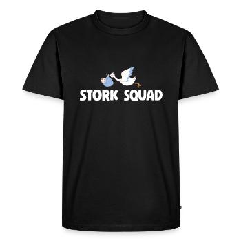 Infirmière de travail et d’accouchement de l’escouade des cigognes - T-shirt Premium bio Homme - noir - Devant - Nico (187cm)