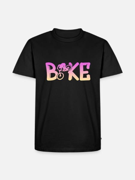 Biken - Männer Premium Bio T-Shirt - Schwarz