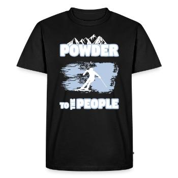ski - Men's Premium Organic T-Shirt - black - Front - Nico (187cm)