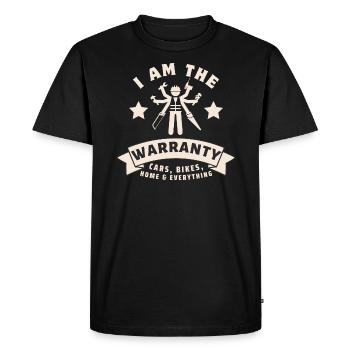 Mécanicien Je suis La Garantie - T-shirt Premium bio Homme - noir - Devant - Nico (187cm)