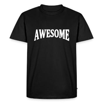 Awesome - T-shirt Premium bio Homme - noir - Devant - Nico (187cm)