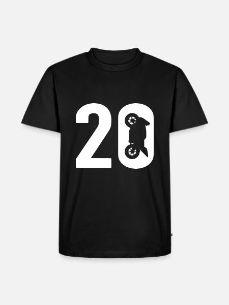 20 Biker Motorcycle 20 - Men's Premium Organic T-Shirt - black
