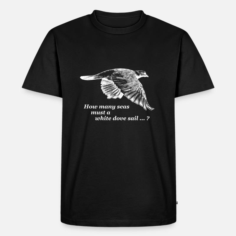 Taube - Bob Dylan - Männer Premium Bio T-Shirt - undefined