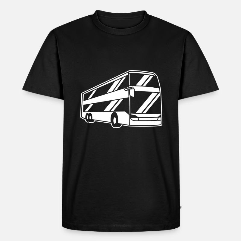 Busfahrer - Männer Premium Bio T-Shirt - Schwarz