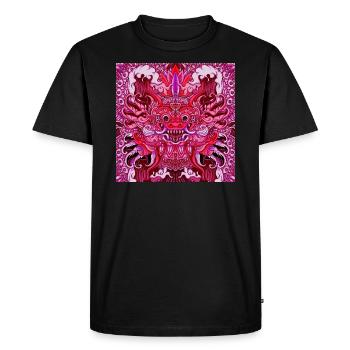 bali rose - T-shirt Premium bio Homme - noir - Devant - Nico (187cm)