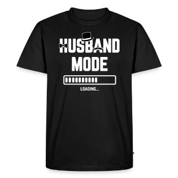 Husband Loading Mariage Mariage Futur Mariage - T-shirt Premium bio Homme - noir - Devant - Nico (187cm)