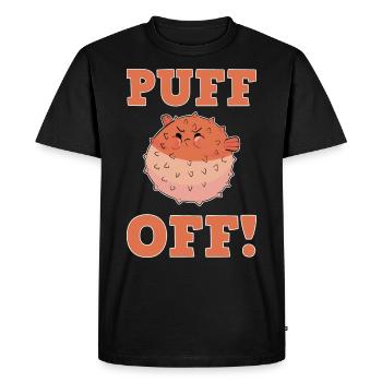 Poisson sphérique - T-shirt Premium bio Homme - noir - Devant - Nico (187cm)