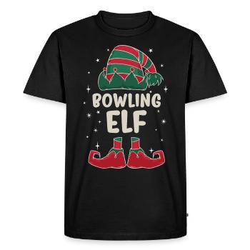 Bowling Eleven Family Partners Cadeau de Noël - T-shirt Premium bio Homme - noir - Devant - Nico (187cm)