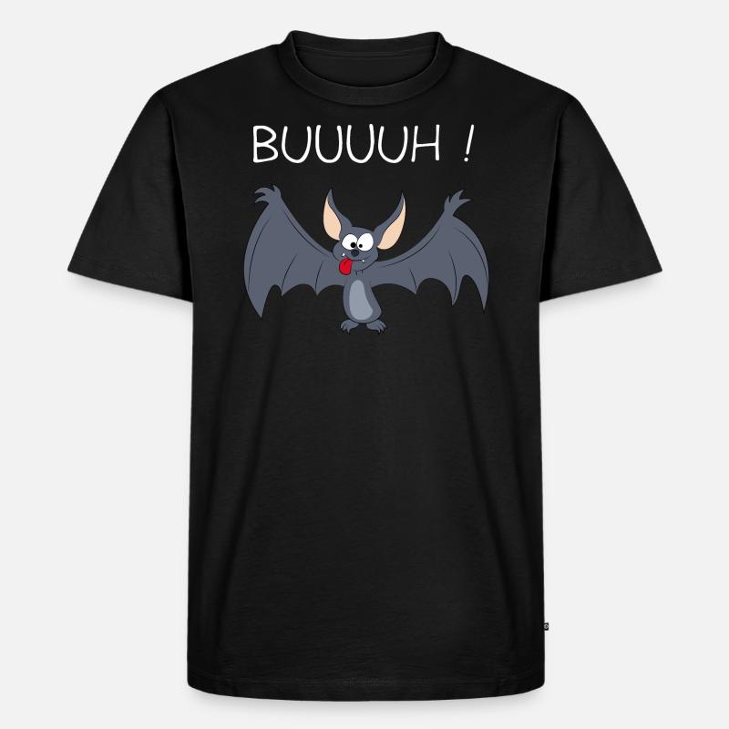 Fledermaus - Männer Premium Bio T-Shirt - Schwarz