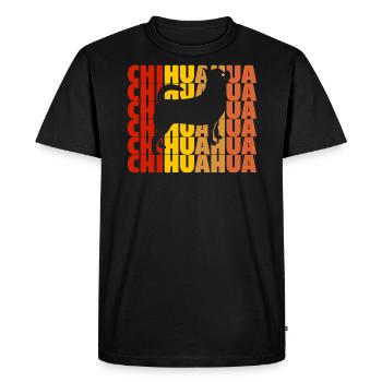 Chihuahua Chihuahua Chihuahua Chihuahua - T-shirt Premium bio Homme - noir - Devant - Nico (187cm)