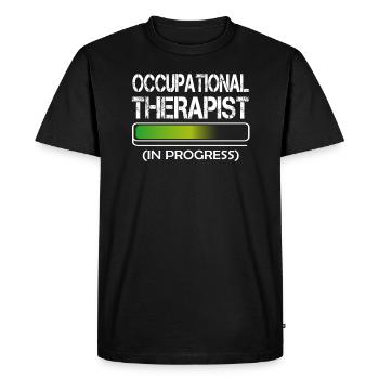 Occupational Therapist design Gift Therapy for - Men's Premium Organic T-Shirt - black - Front - Nico (187cm)