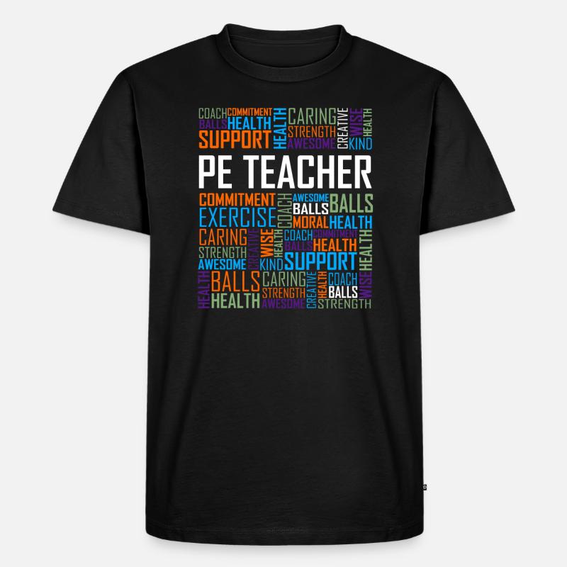 Sportlehrer - Männer Premium Bio T-Shirt - Schwarz
