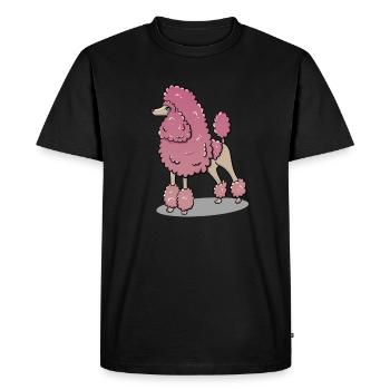 Poodle - Men's Premium Organic T-Shirt - black - Front - Nico (187cm)
