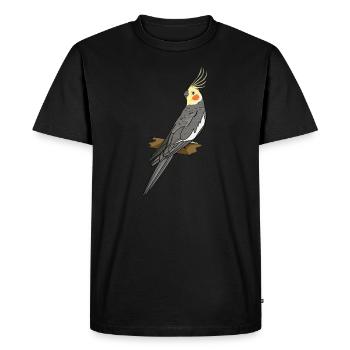 Calopsitte - T-shirt Premium bio Homme - noir - Devant - Nico (187cm)