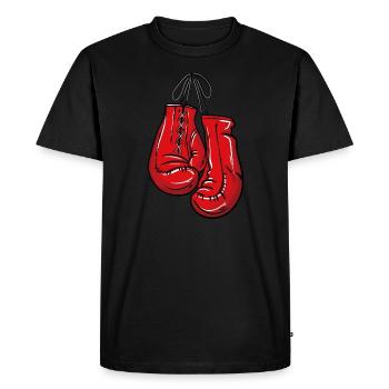 Gants de boxe - T-shirt Premium bio Homme - noir - Devant - Nico (187cm)