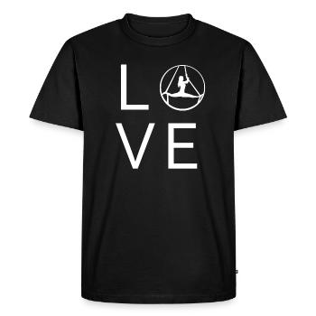 Aerial Yoga LOVE - T-shirt Premium bio Homme - noir - Devant - Nico (187cm)