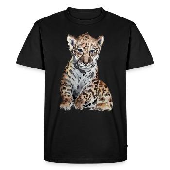 Jaguar Baby - T-shirt Premium bio Homme - noir - Devant - Nico (187cm)