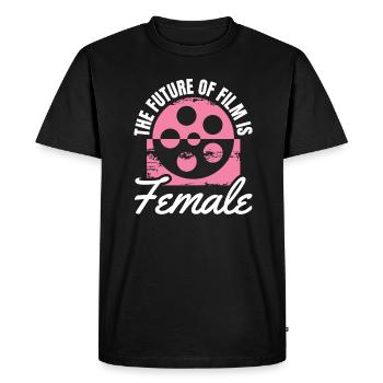 L’avenir du cinéma féminin pour les cinéastes - T-shirt Premium bio Homme - noir - Devant - Nico (187cm)