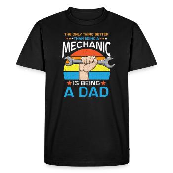 Mécanicien Voiture Tournevis Mécatronique Technicien Voiture - T-shirt Premium bio Homme - noir - Devant - Nico (187cm)
