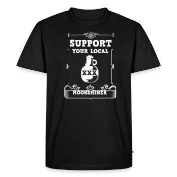Schnapps burn Schnapps distiller Self-distiller - Men's Premium Organic T-Shirt - black - Front - Nico (187cm)