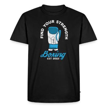 Boxing Boxer Martial Arts Boxing Ring Boxing Gloves - Men's Premium Organic T-Shirt - black - Front - Nico (187cm)