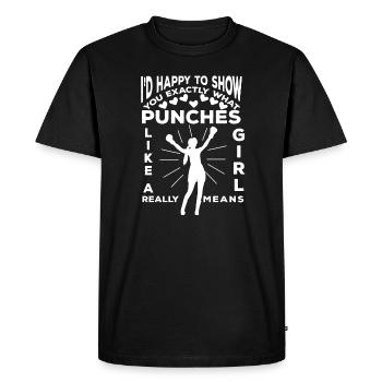 Boxing Boxer Martial Arts Boxing Ring Boxing Gloves - Men's Premium Organic T-Shirt - black - Front - Nico (187cm)