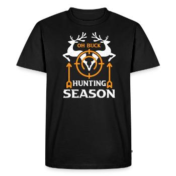 Hunting Hunting Hunter Rifle Shooting Game Hunting - Men's Premium Organic T-Shirt - black - Front - Nico (187cm)