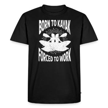Kayak Bateau Canoë Paddle Double Paddle - T-shirt Premium bio Homme - noir - Devant - Nico (187cm)