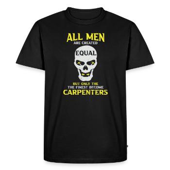 Charpentier Charpentier Charpentier Artisan Compagnon - T-shirt Premium bio Homme - noir - Devant - Nico (187cm)