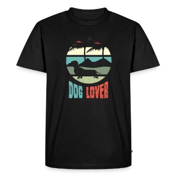 Dog Dog Lover Dog Owner Dog Lover - Men's Premium Organic T-Shirt - black - Front - Nico (187cm)