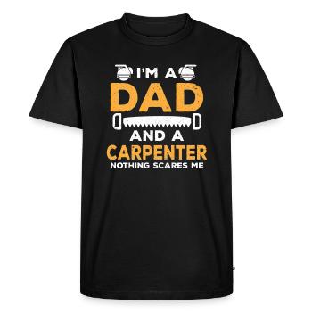 Carpenter Carpenter Carpenter Craft Journeyman - Men's Premium Organic T-Shirt - black - Front - Nico (187cm)