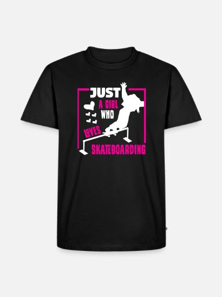 Skateboard Skateboarder Skating - Men's Premium Organic T-Shirt - black