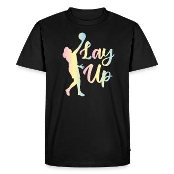 Basketteur basketteur joueur de cerceau lancer des sports - T-shirt Premium bio Homme - noir - Devant - Nico (187cm)