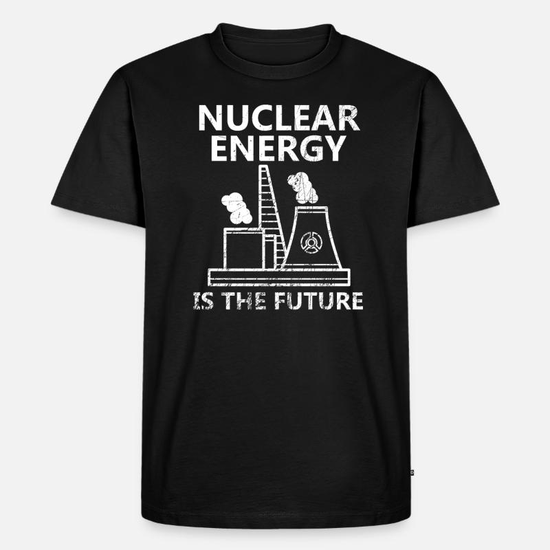 Atomkraftwerk AKW Atomkraft Nuclear Klimawandel - Männer Premium Bio T-Shirt - Schwarz