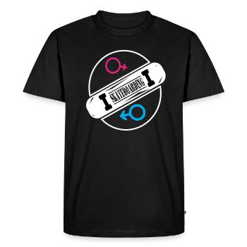 Skateboard Skateboard Skate Skater Skateboard - T-shirt Premium bio Homme - noir - Devant - Nico (187cm)