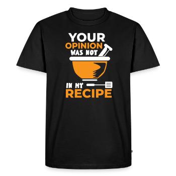 Cuisinier Chef étoilé Gastro Restaurant - T-shirt Premium bio Homme - noir - Devant - Nico (187cm)