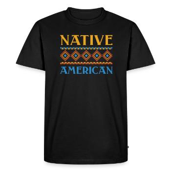 Indiens pour tous les peuples autochtones - T-shirt Premium bio Homme - noir - Devant - Nico (187cm)