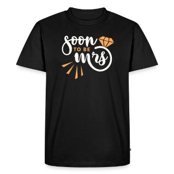 Bientôt épouse pour les mariés - T-shirt Premium bio Homme - noir - Devant - Nico (187cm)